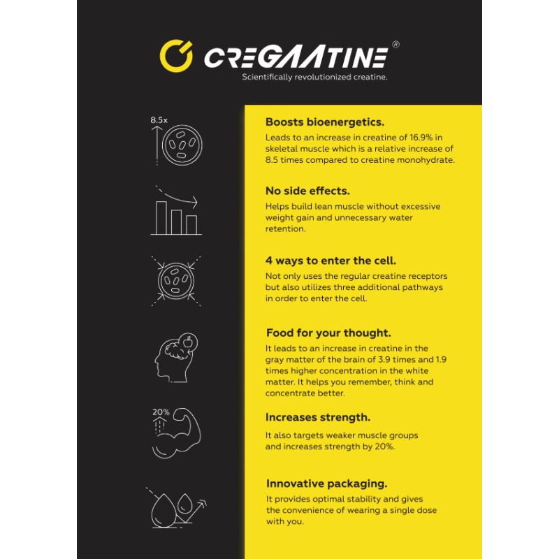 CreGAAtine 60 pak. Creatine, 3 nuotrauka